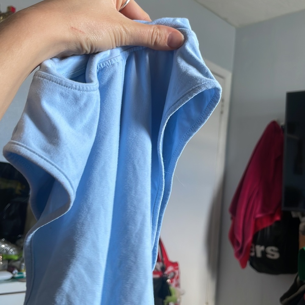 Alphalete soft baby blue workout top sleeveless size XXS